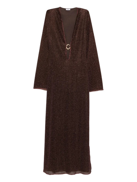  Oséree V-neck Maxi Dress - Brown 