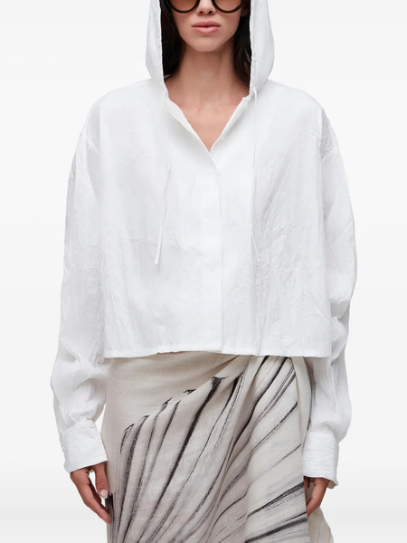 Osklen Cropped Hoodie - White 