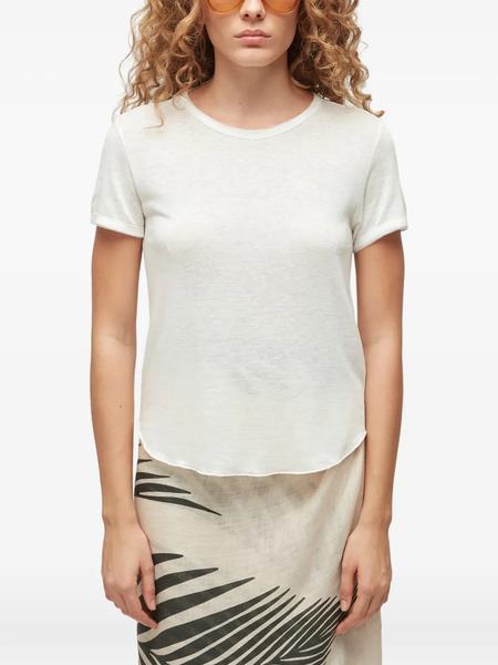  Osklen Curved-hem T-shirt - White 