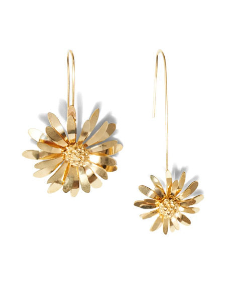  Osklen Daisy-shape Earrings - Gold 