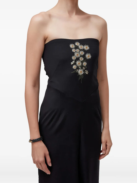  Osklen Embroidered Strapless Jumpsuit - Black 