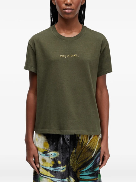 Osklen Embroidered T-shirt - Green 