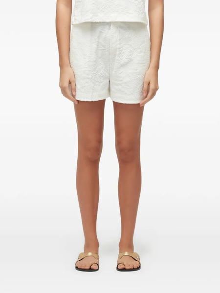  Osklen Floral-jacquard Shorts - White 
