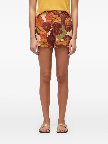 Osklen Floral-print Shorts - Orange 