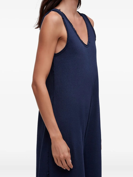  Osklen Frayed-detail Jumpsuit - Blue 
