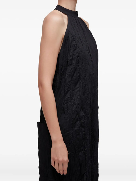  Osklen Halter-neck Wrinkled Jumpsuit - Black 