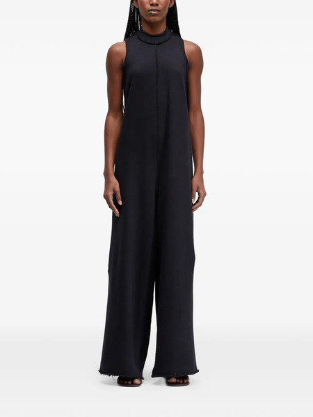  Osklen High-neck Frayed Jumpsuit - Black 