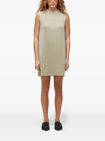  Osklen Knitted Mini Dress - Neutrals 