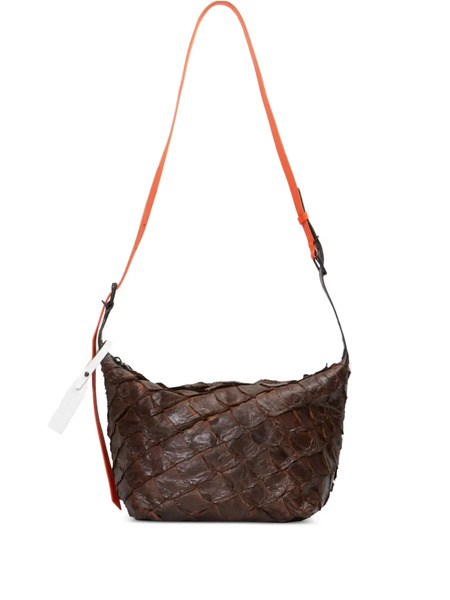  Osklen Large Bakare Quilted Leather Shoulder Bag - Brown 