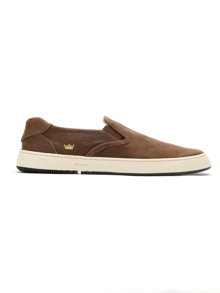  Osklen Leather Slip On Sneakers - Brown 