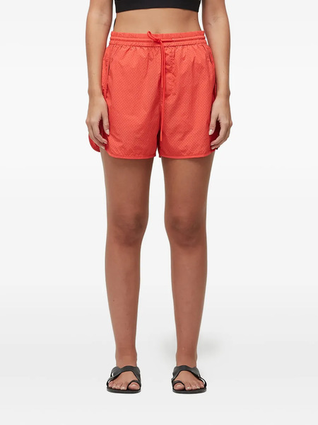  Osklen Micro-perforated Drawstring Shorts - Orange 