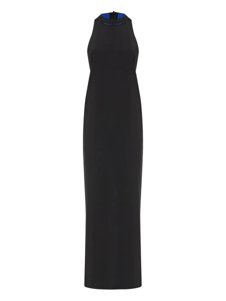  Osklen Mock-neck Maxi Dress - Blue 