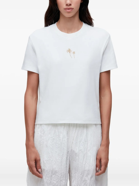  Osklen Palm-tree Embroidered T-shirt - White 