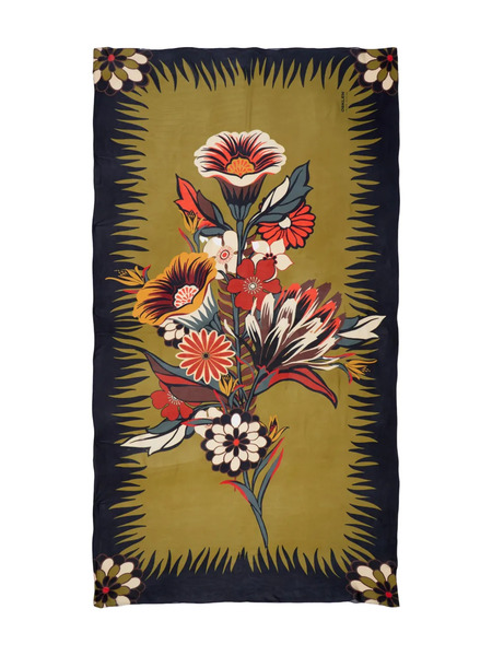  Osklen Party Floral-garden Scarf - Green 