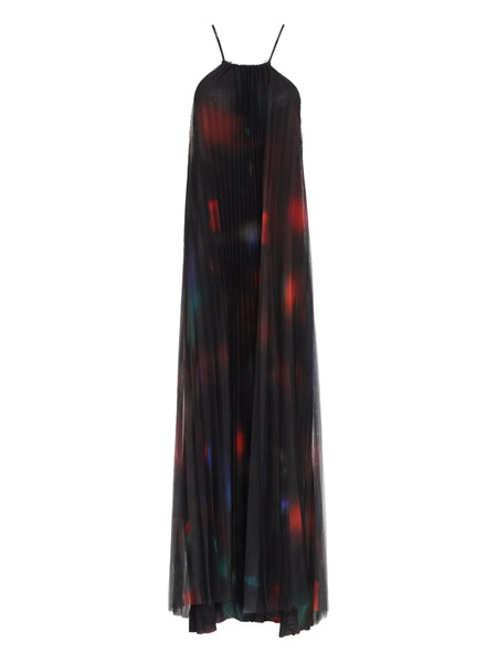  Osklen Plissê Maxi Dress - Black 