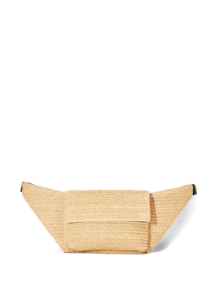  Osklen Raffia Flap Belt Bag - Neutrals 