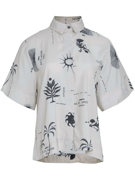  Osklen Rio Day-print Shirt - White 