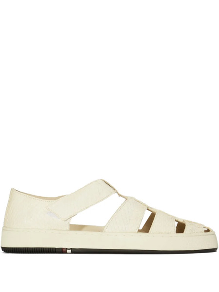  Osklen Soho Resort Leather Cage Sandals - White 