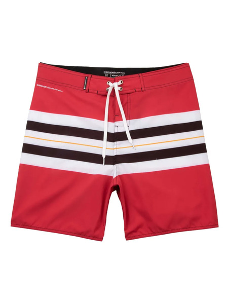  Osklen Stripe-print Swim Shorts - Red 