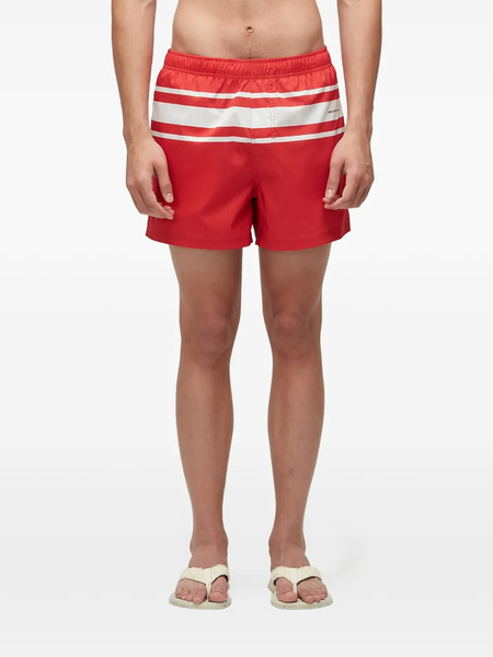  Osklen Striped-detail Deck Shorts - Red 