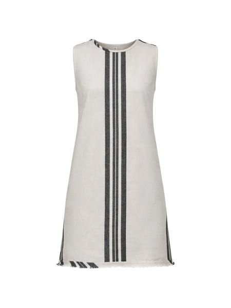 Osklen Striped Fringed Mini Dress - Neutrals 