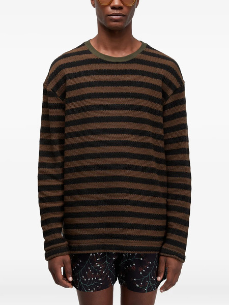  Osklen Striped Sweater - Brown 