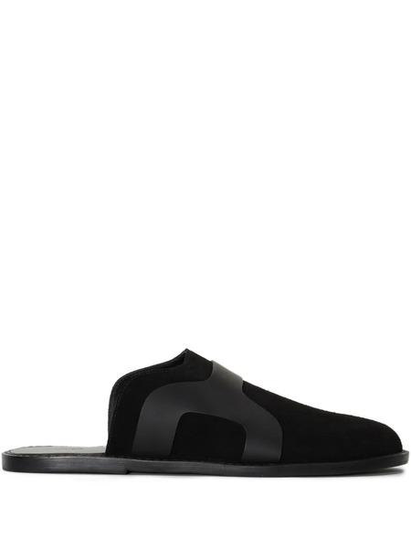  Osklen Suede Slippers - Black 