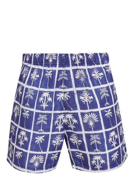  Osklen Tree-print Swim Shorts - Blue 