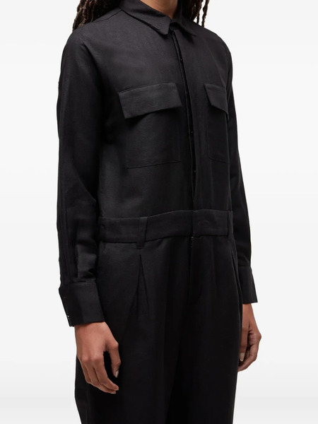  Osklen Utility Collared Jumpsuit - Black 