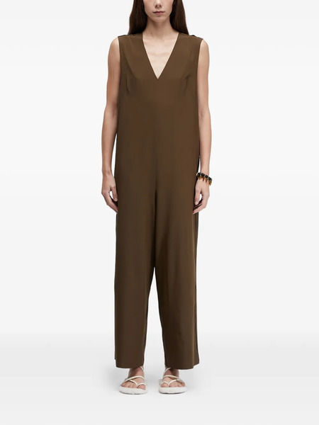  Osklen V-neck Sleeveless Jumpsuit - Brown 