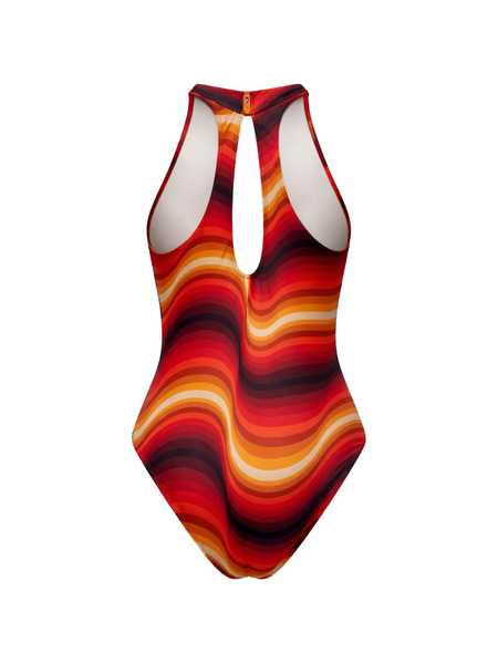  Osklen Wave-print Swimsuit - Orange 