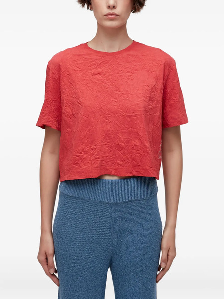  Osklen Wrinkle-effect Short-sleeve Top - Red 