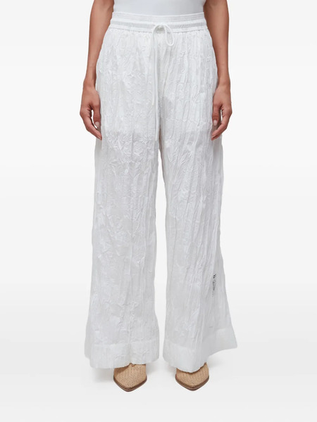  Osklen Wrinkle Straight-leg Trousers - White 