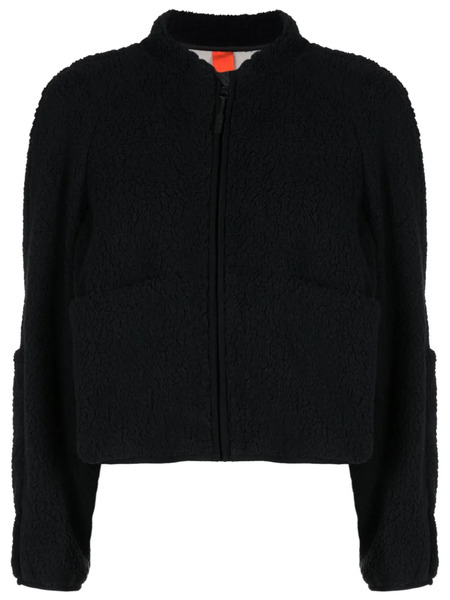  Osklen Zip-up Fleece Cropped Jacket - Black 