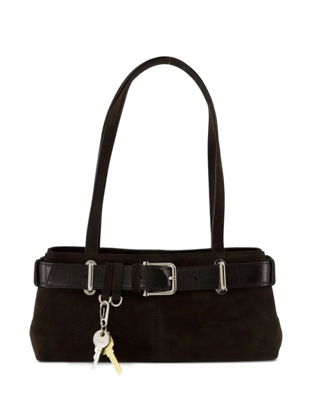  Osoi Brocle Buckled Suede Mini Bag - Black 