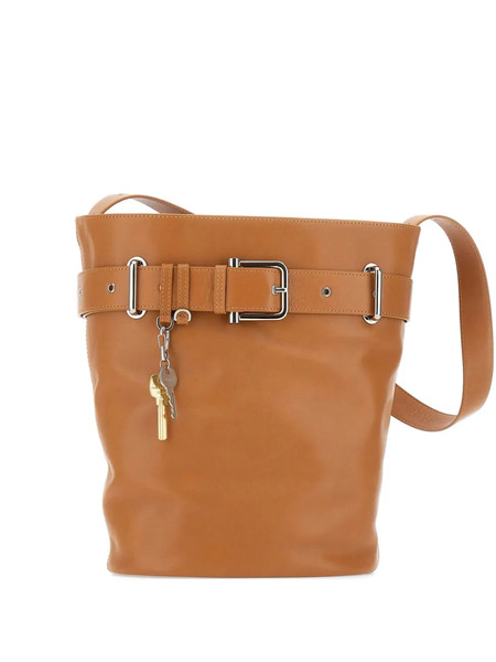  Osoi Bucket Brocle Leather Shoulder Bag - Neutrals 