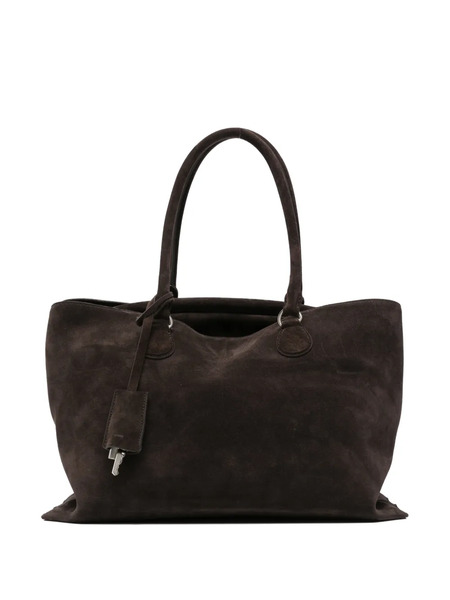  Osoi Key Charm Suede Shoulder Bag - Brown 