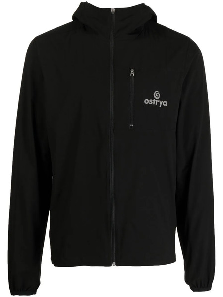 Ostrya Logo-print Hooded Jacket - Black 