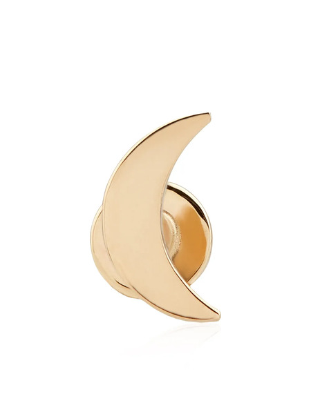  Otiumberg 14kt Yellow Gold Moon Single Stud Earring 