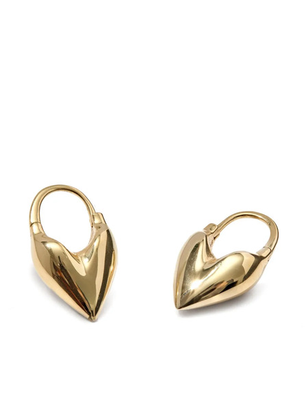  Otiumberg Roscida Heart Hoop Earrings - Gold 