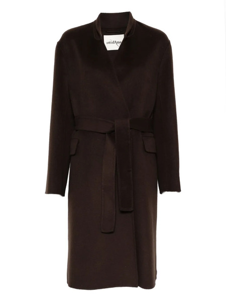  Ottod'ame Belted Coat - Brown 