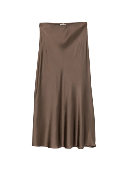  Ottod'ame Elastic-waistband Midi Skirt - Brown 