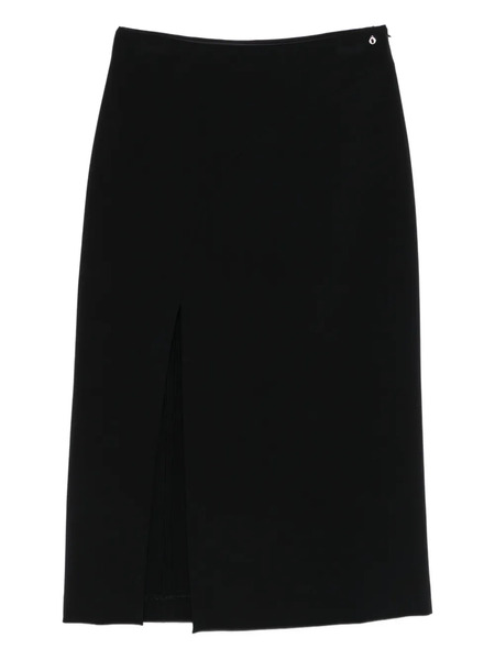  Ottod'ame Pleated Split Skirt - Black 