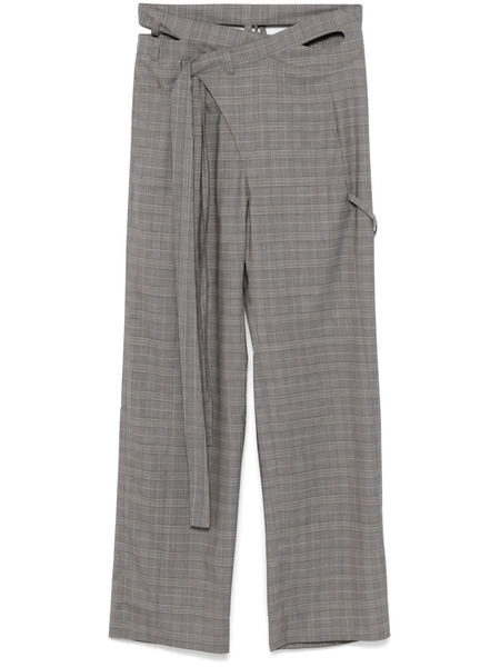  Ottolinger Checked Trousers - Grey 