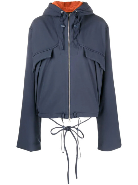  Ottolinger Faux-fur Lining Hooded Jacket - Blue 