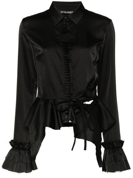  Ottolinger Ruffled Shirt - Black 