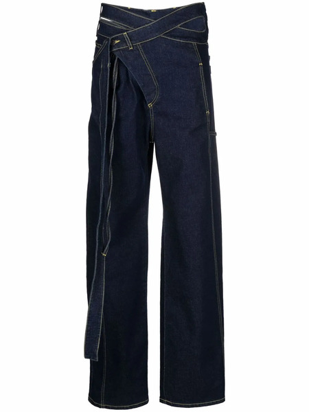  Ottolinger Tie-fastening Straight-leg Jeans - Blue 