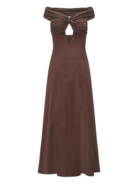  Oude Waag Cut-out Maxi Dress - Brown 