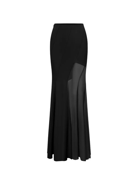  Oude Waag Panelled Maxi Skirt - Black 