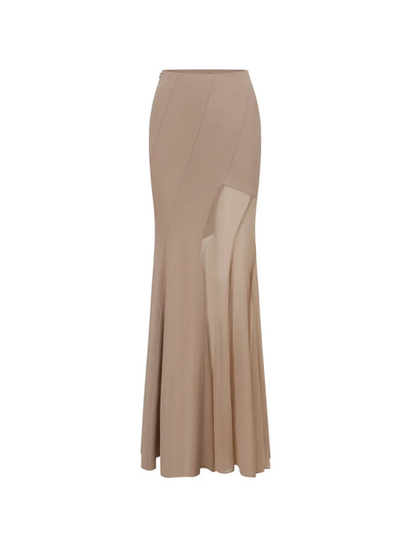  Oude Waag Panelled Maxi Skirt - Neutrals 